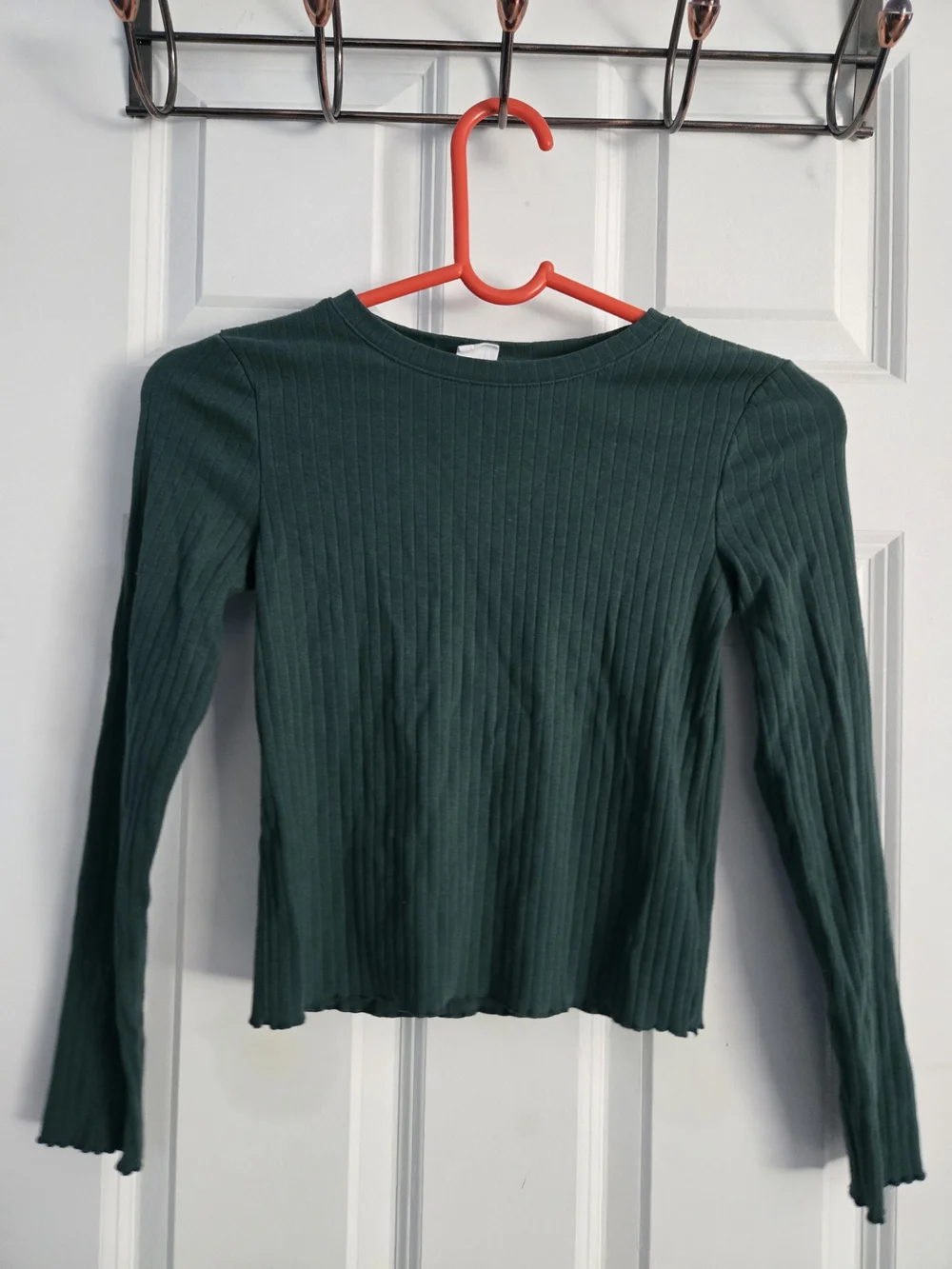 GAP Forest Green Ribbed Long Sleeve Tee